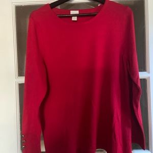 Chico’s Red Sweater Size 2